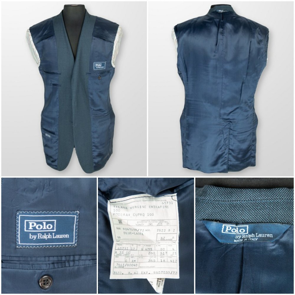 Polo by Ralph Lauren 2-Piece Suit 42R - Italy - Picture 11 of 14